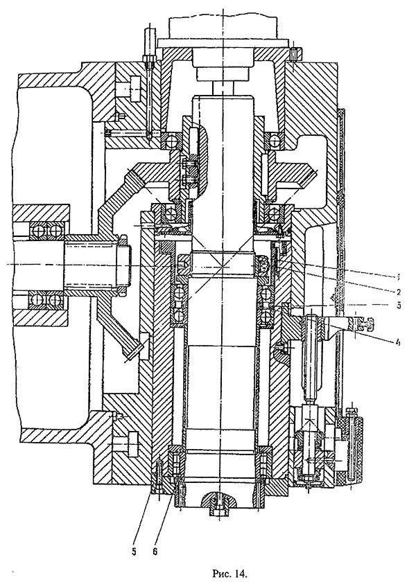 Поворотная головка вертикального консольно-фрезерного верстата ВМ127М